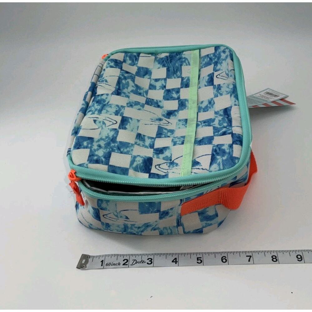 Cat and Jack Checkered Shark Lunch Bag w/ Buckled Strap - Picture 5 of 5